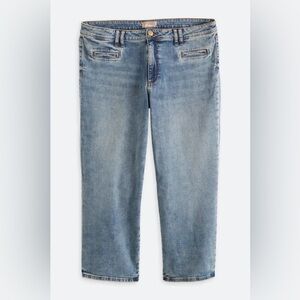 Kut from the Kloth Charlotte mid rise crop jeans size 16W casual distressed EUC